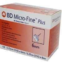سر سوزن قلم انسولین BD سایز 6 میلی متر
